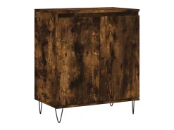 Aparador de roble ahumado 60x35x70 cm Madera de ingeniería