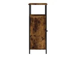 Aparador de roble ahumado 70x30x80 cm madera de ingeniería