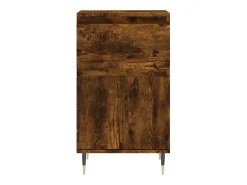 Aparador de roble ahumado 40x35x70 cm madera de ingeniería