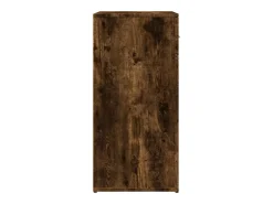 Aparador de roble ahumado 79x38x80 cm madera de ingeniería