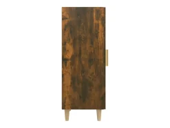 Aparador de roble ahumado 34,5x34x90 cm Madera de ingeniería