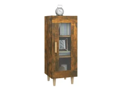 Aparador de roble ahumado 34,5x34x90 cm Madera de ingeniería