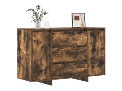 Aparador de roble ahumado 120x41x75 cm Madera de ingeniería