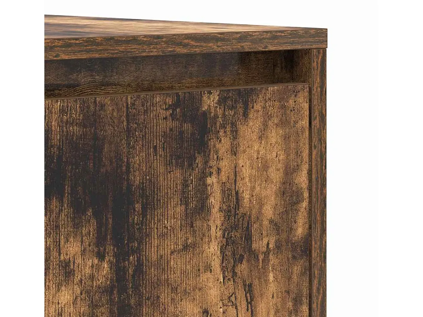 Aparador de roble ahumado 120x41x75 cm Madera de ingeniería