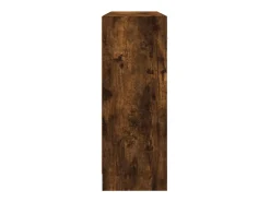 Aparador de roble ahumado 91x28x75 cm madera de ingeniería