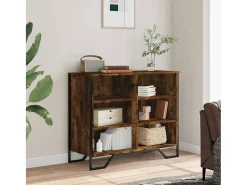 Aparador de roble ahumado 91x35,5x74,5 cm madera de ingeniería