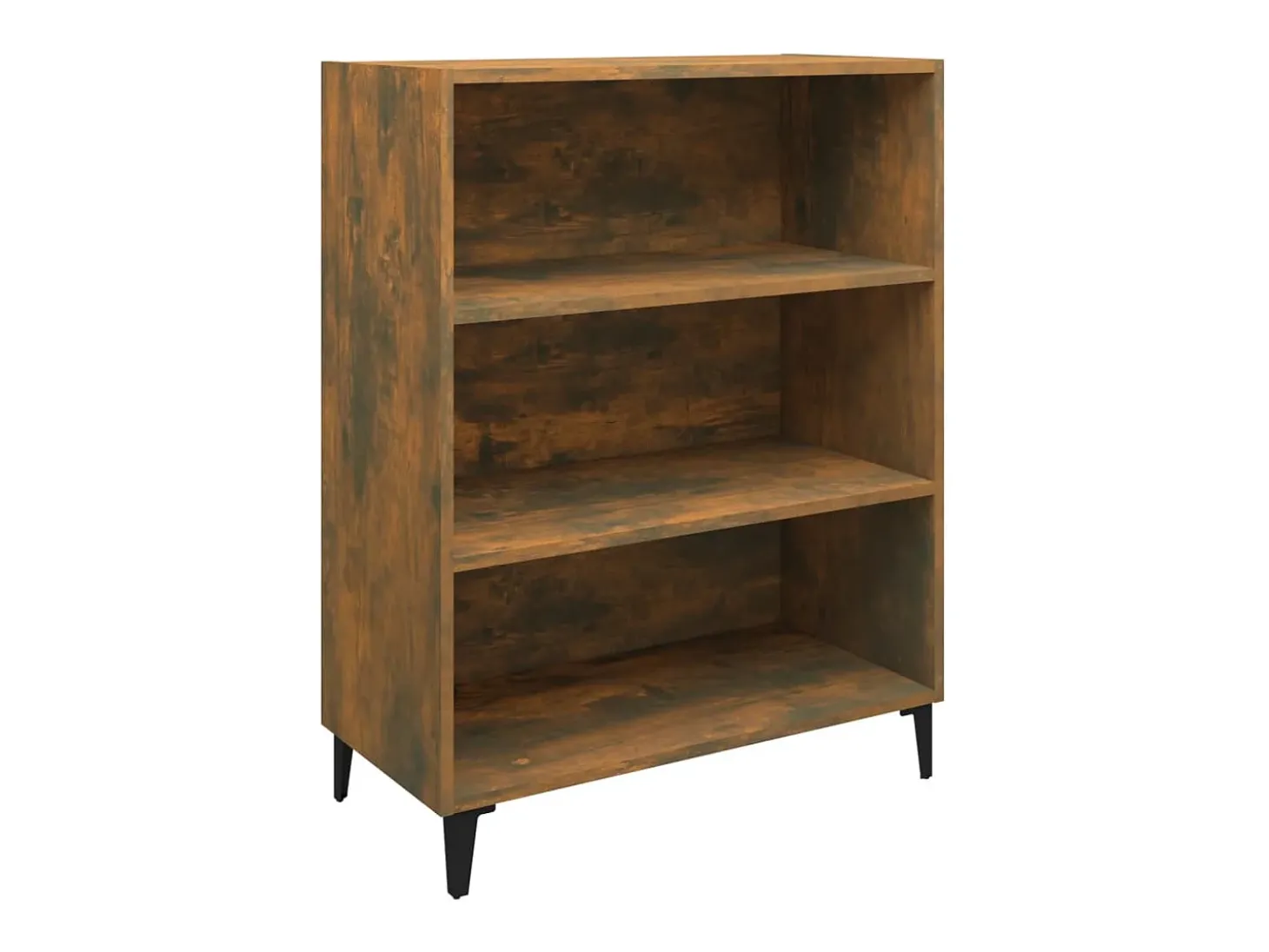 Aparador de roble ahumado 69,5x32,5x90 cm Madera de ingeniería