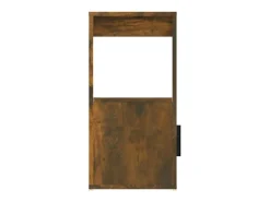 Aparador de roble ahumado 80x30x60 cm Madera de ingeniería