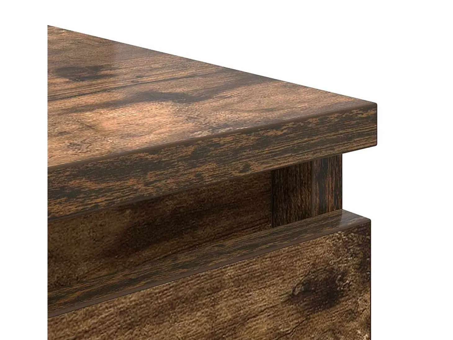 Aparador de roble ahumado 37,5x35x76 cm madera de ingeniería