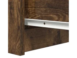 Aparador de roble ahumado 37,5x35x76 cm madera de ingeniería