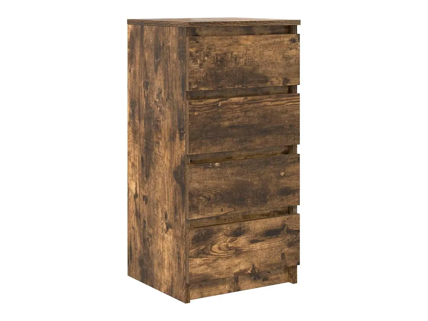 Aparador de roble ahumado 37,5x35x76 cm madera de ingeniería