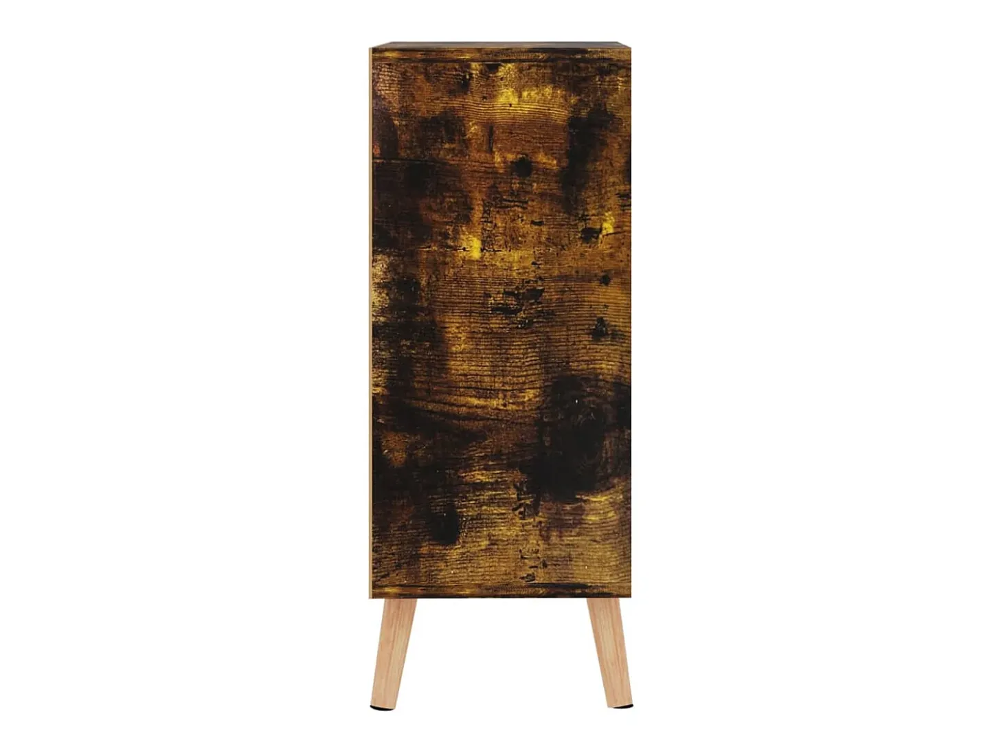 Aparador de roble ahumado 60x30x72 cm madera de ingeniería