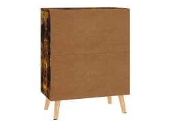 Aparador de roble ahumado 60x30x72 cm madera de ingeniería