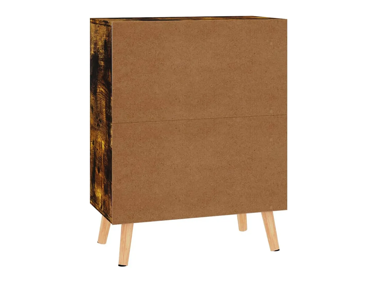 Aparador de roble ahumado 60x30x72 cm madera de ingeniería