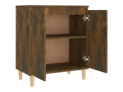 Aparador de roble ahumado 60x35x70 cm Madera de ingeniería