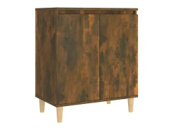 Aparador de roble ahumado 60x35x70 cm Madera de ingeniería