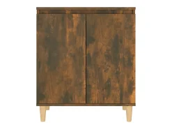 Aparador de roble ahumado 60x35x70 cm Madera de ingeniería