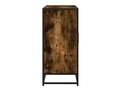 Aparador de roble ahumado 92x35x76 cm madera de ingeniería