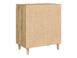 Aparador de roble artesanal 60x35x70 cm madera de ingeniería