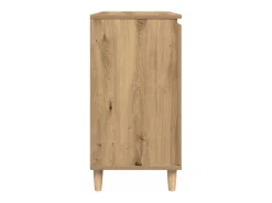 Aparador de roble artesanal 60x35x70 cm madera de ingeniería