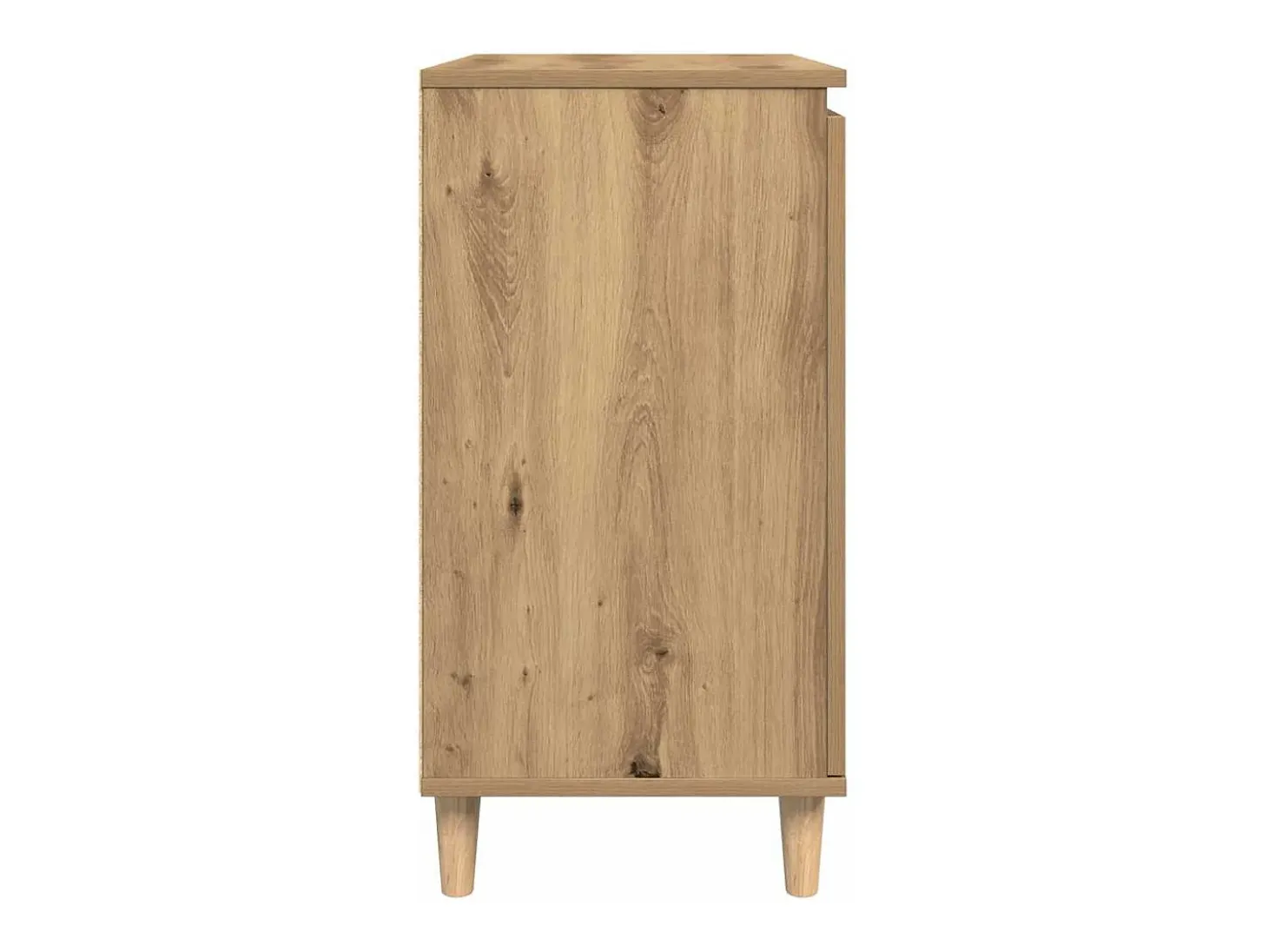 Aparador de roble artesanal 60x35x70 cm madera de ingeniería