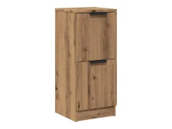 Aparador de roble artesanal 30x30x70 cm madera de ingeniería