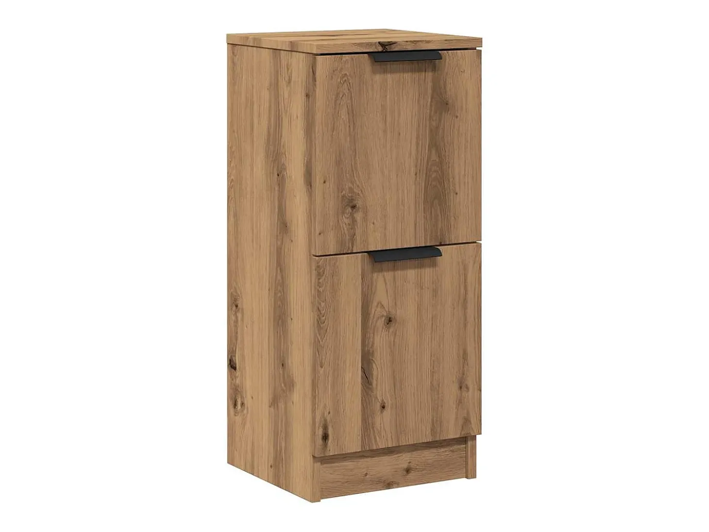 Aparador de roble artesanal 30x30x70 cm madera de ingeniería