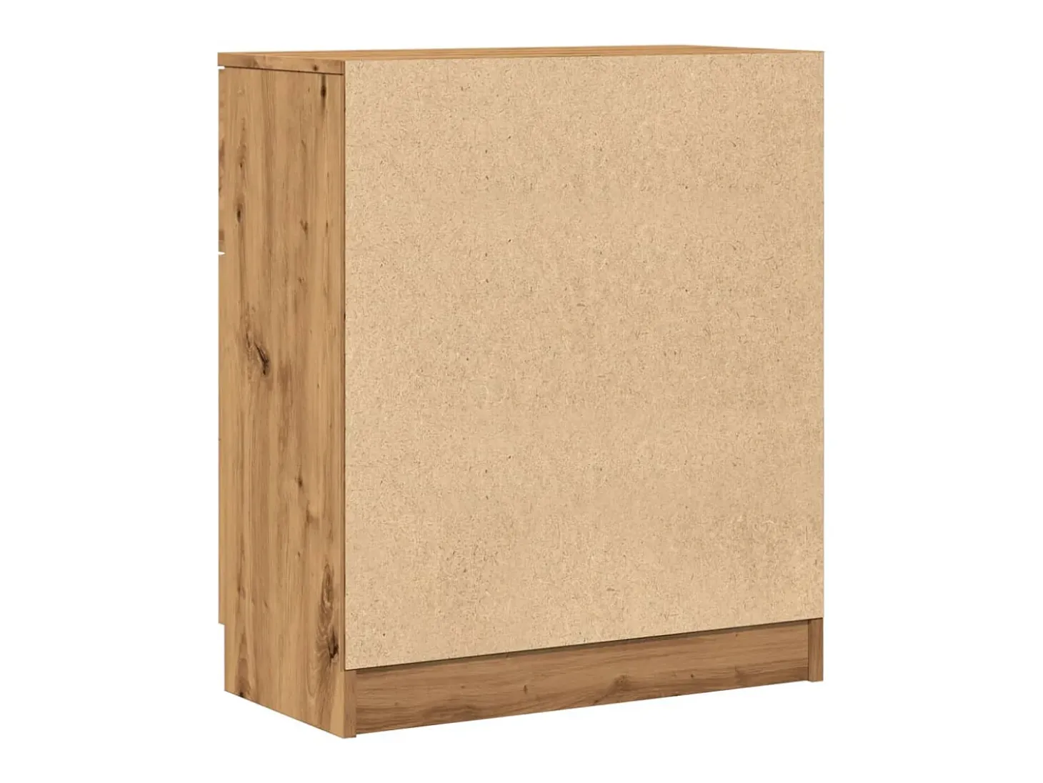 Aparador de roble artesanal 60x30x70 cm madera de ingeniería