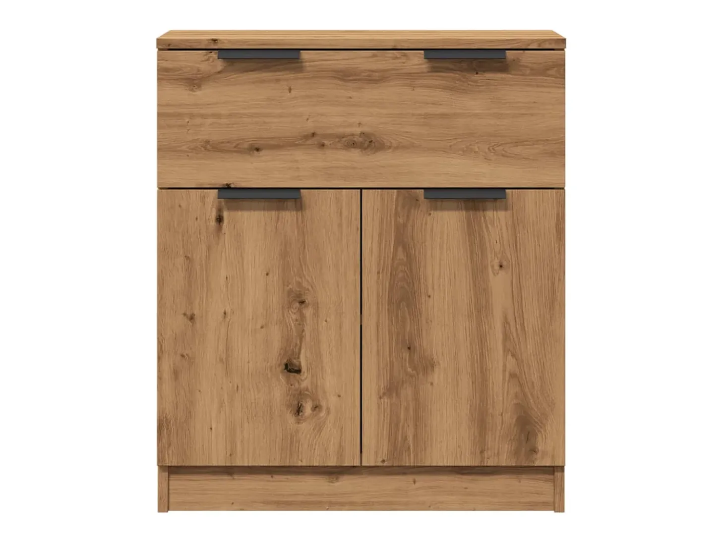 Aparador de roble artesanal 60x30x70 cm madera de ingeniería