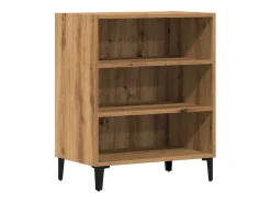 Aparador de roble artesanal 57x35x70 cm madera de ingeniería