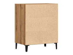 Aparador de roble artesanal 57x35x70 cm madera de ingeniería