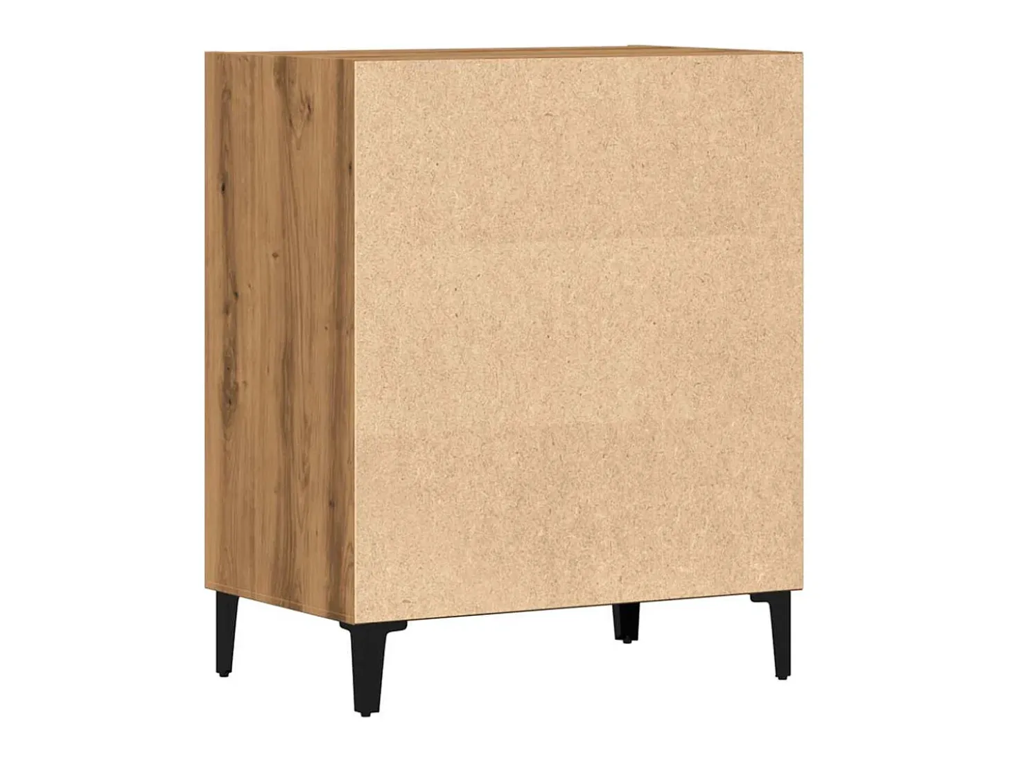 Aparador de roble artesanal 57x35x70 cm madera de ingeniería