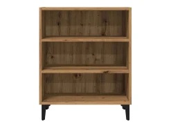 Aparador de roble artesanal 57x35x70 cm madera de ingeniería