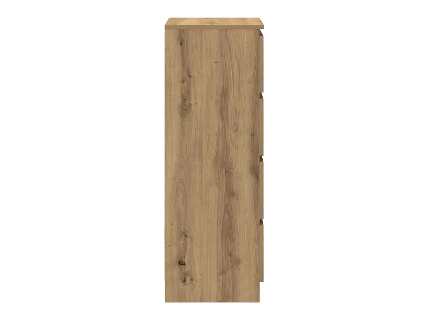 Aparador de roble artesanal 37,5x35x99 cm madera de ingeniería