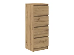 Aparador de roble artesanal 37,5x35x99 cm madera de ingeniería