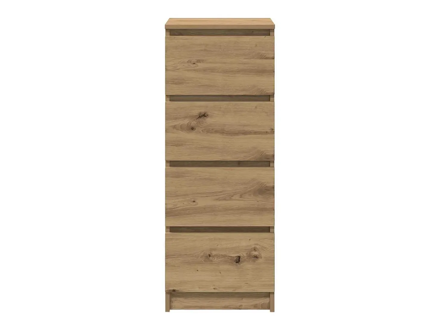 Aparador de roble artesanal 37,5x35x99 cm madera de ingeniería