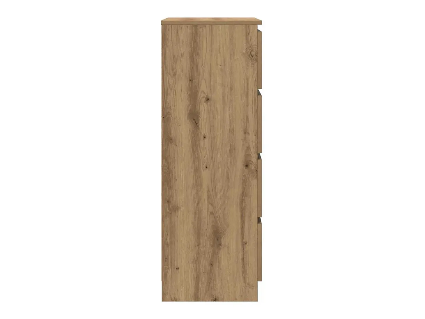 Aparador de roble artesanal 60x35x98,5 cm madera de ingeniería