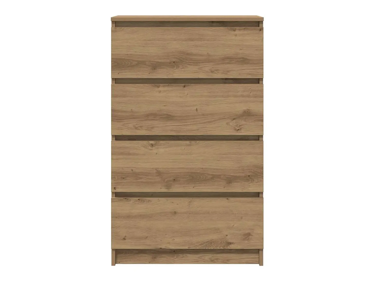 Aparador de roble artesanal 60x35x98,5 cm madera de ingeniería
