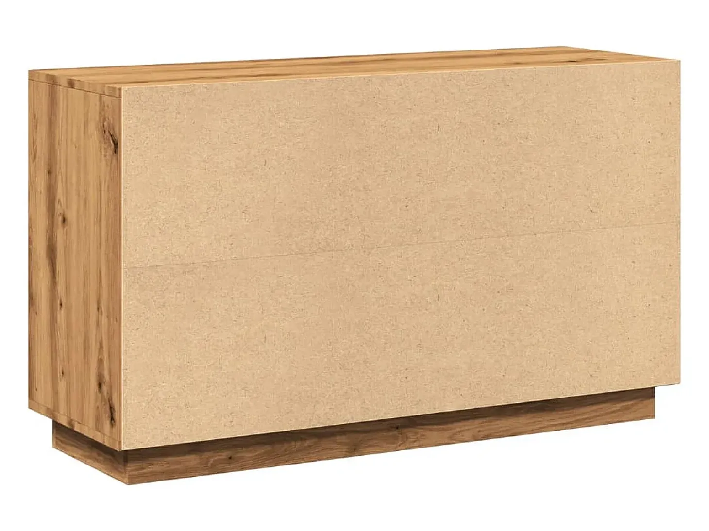 Aparador de roble artesanal 102x35x60 cm madera de ingeniería