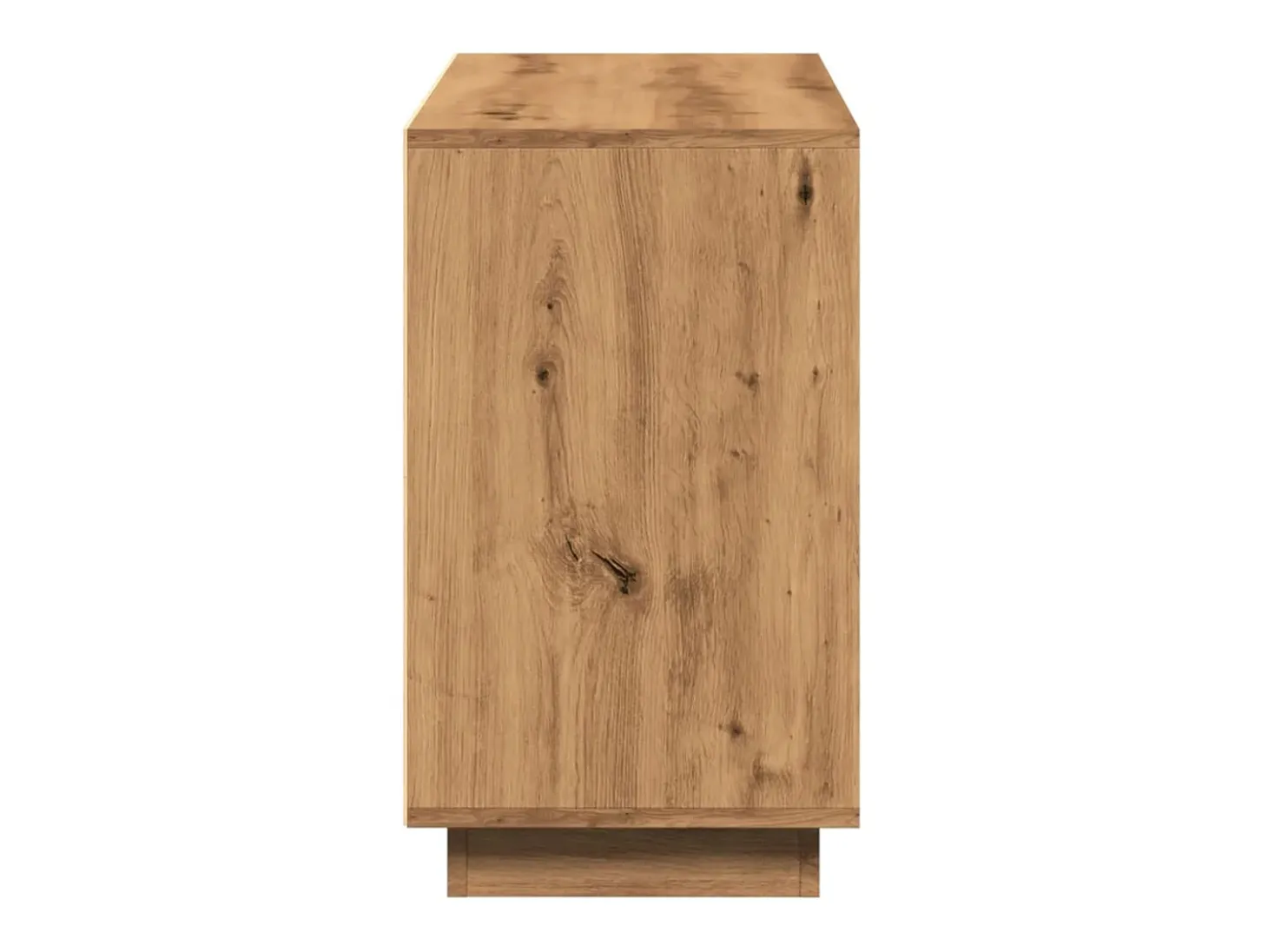 Aparador de roble artesanal 102x35x60 cm madera de ingeniería