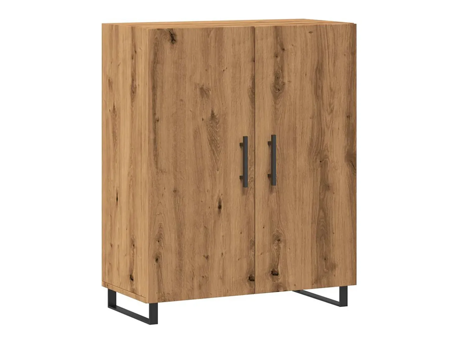 Aparador de roble artesanal 69,5x34x90 cm madera de ingeniería