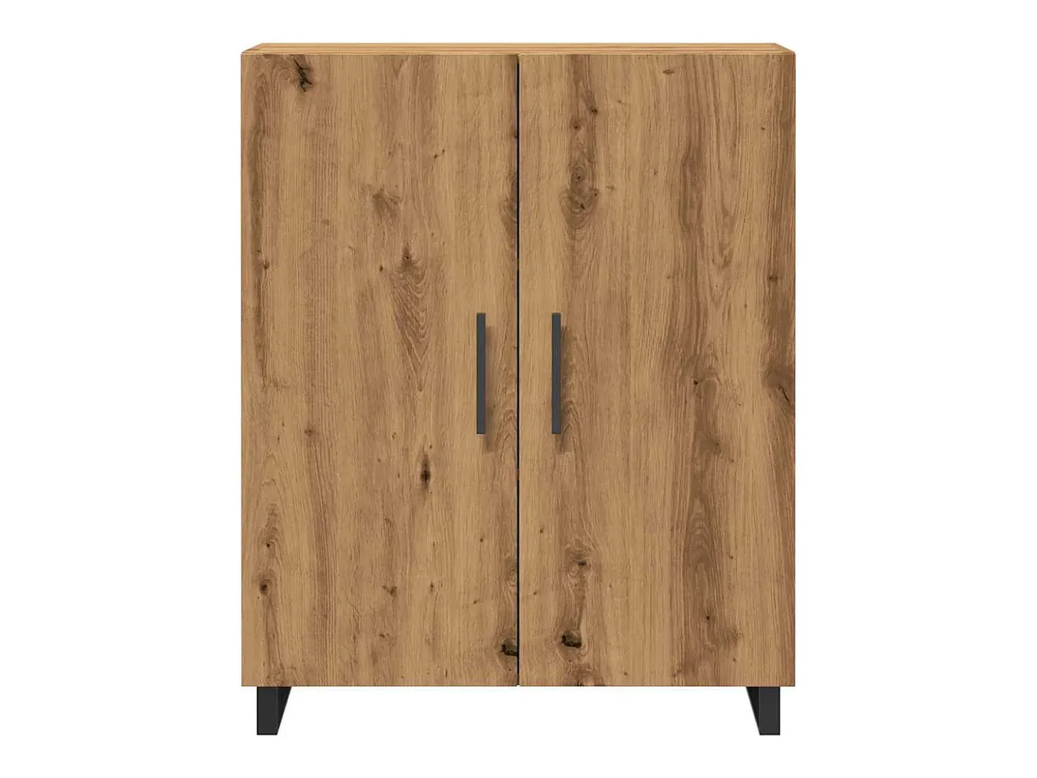 Aparador de roble artesanal 69,5x34x90 cm madera de ingeniería