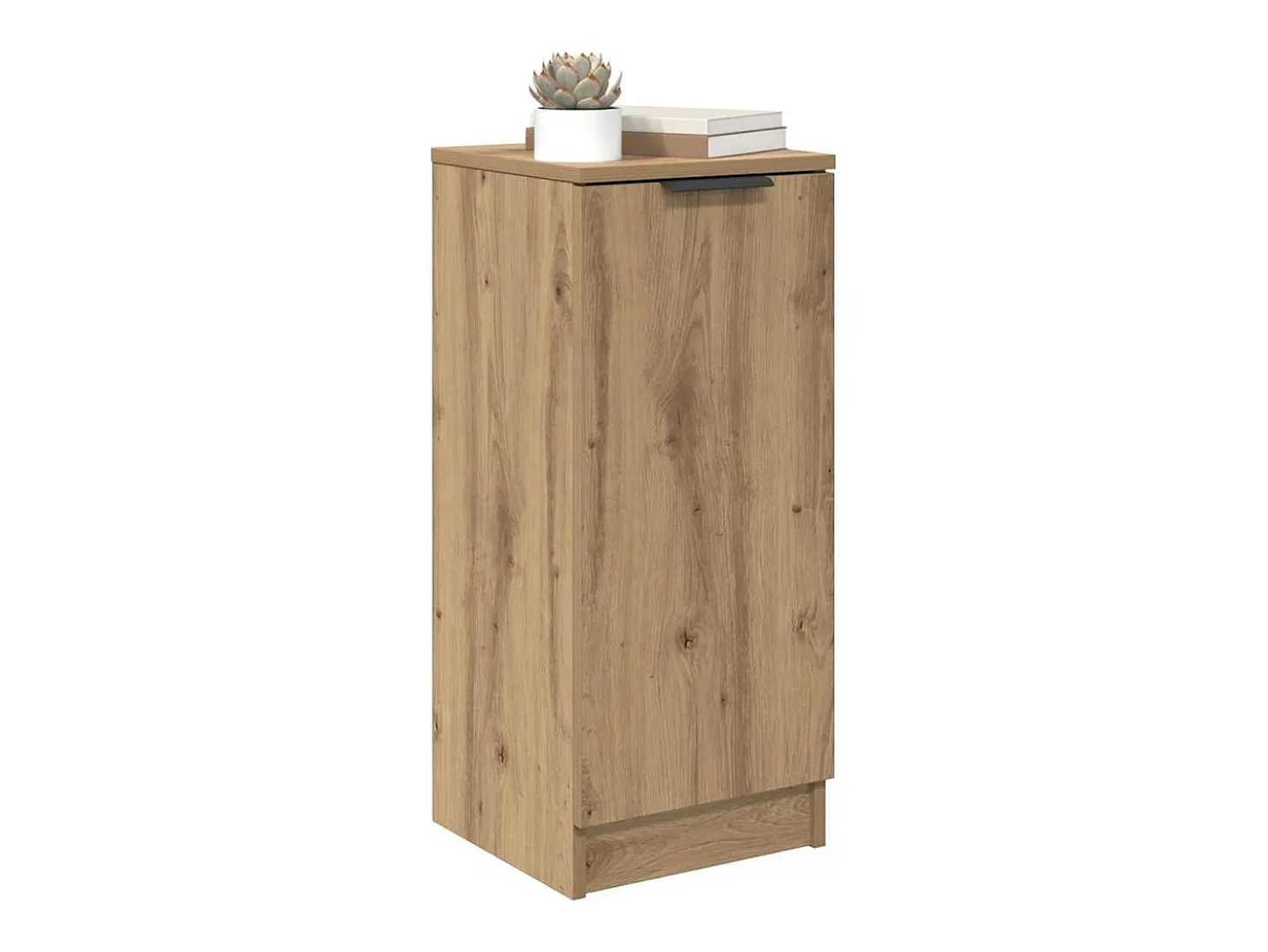 Aparador de roble artesanal 30 x 30 x 70 cm Madera de ingeniería