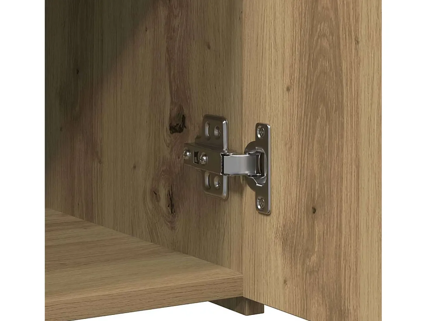 Aparador de roble artesanal 30x42,5x93 cm Madera de ingeniería