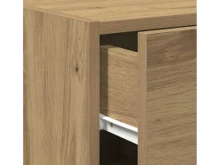 Aparador de roble artesanal 30x42,5x93 cm Madera de ingeniería