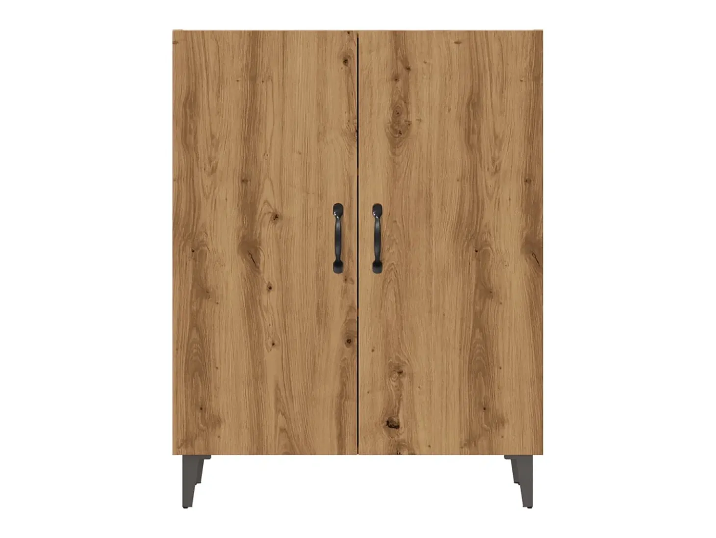 Aparador de roble artesanal 70x34x90 cm madera de ingeniería