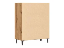 Aparador de roble artesanal 70x34x90 cm madera de ingeniería