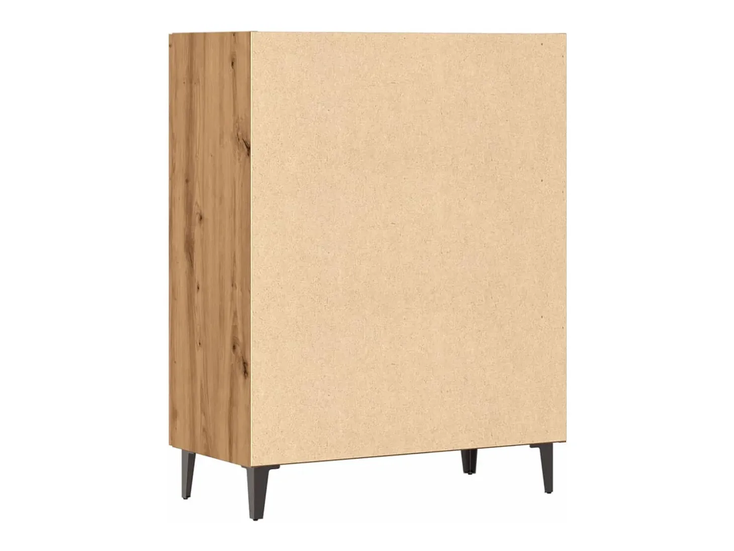 Aparador de roble artesanal 70x34x90 cm madera de ingeniería
