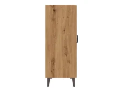 Aparador de roble artesanal 70x34x90 cm madera de ingeniería