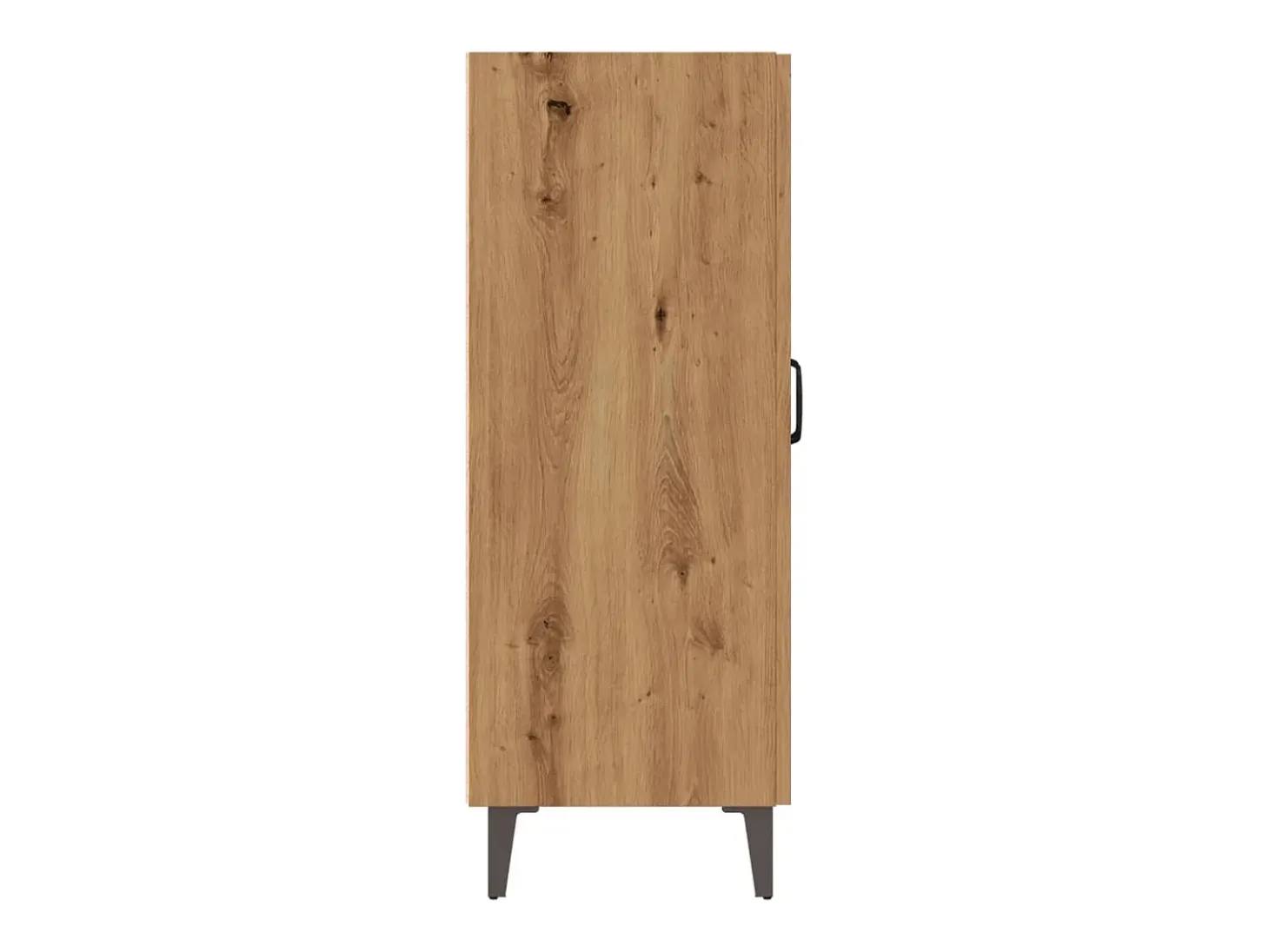 Aparador de roble artesanal 70x34x90 cm madera de ingeniería